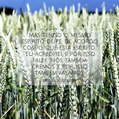 2 Coríntios 4:13 BSL Imagem do Versículo Bíblico