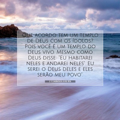 2 Coríntios 6:16 BSL Imagem do Versículo Bíblico