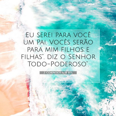 2 Coríntios 6:18 BSL Imagem do Versículo Bíblico