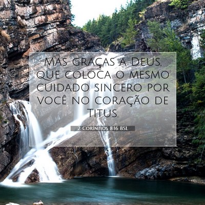 2 Coríntios 8:16 BSL Imagem do Versículo Bíblico