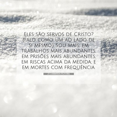 2 Coríntios 11:23 BSL Imagem do Versículo Bíblico