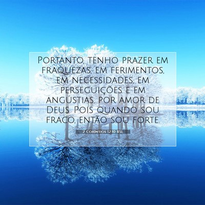 2 Coríntios 12:10 BSL Imagem do Versículo Bíblico
