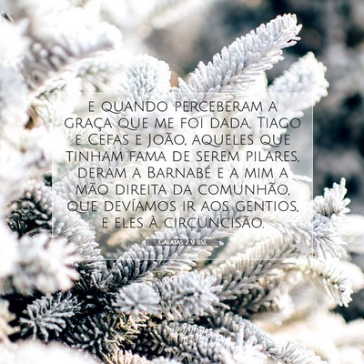 Gálatas 2:9 BSL Imagem do Versículo Bíblico