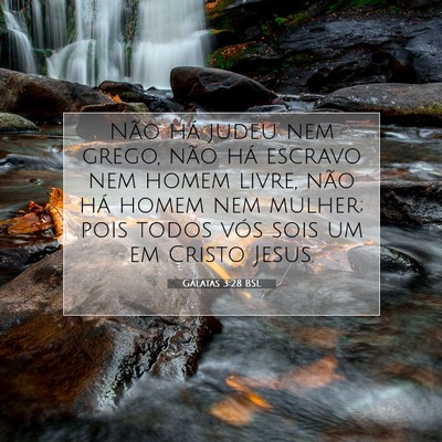 Gálatas 3:28 BSL Imagem do Versículo Bíblico