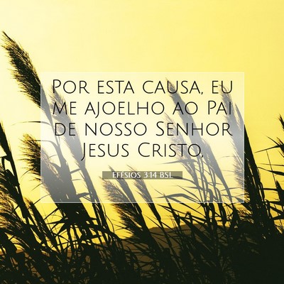 Efésios 3:14 BSL Imagem do Versículo Bíblico