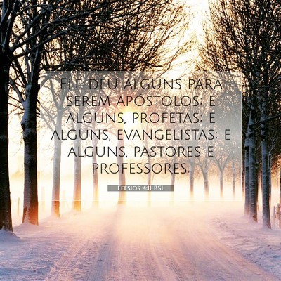 Efésios 4:11 BSL Imagem do Versículo Bíblico