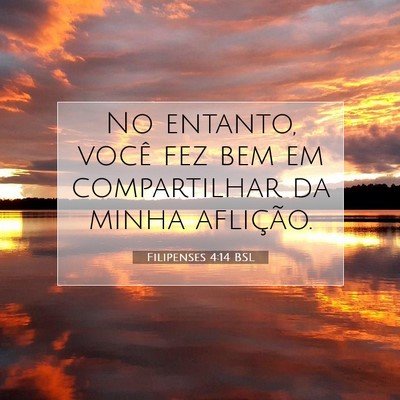 Filipenses 4:14 BSL Imagem do Versículo Bíblico