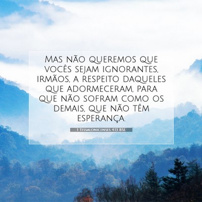 1 Tessalonicenses 4:13 BSL Imagem do Versículo Bíblico