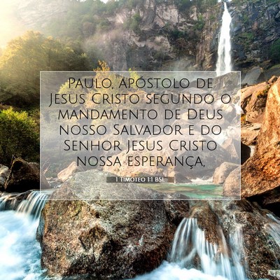 1 Timóteo 1:1 BSL Imagem do Versículo Bíblico