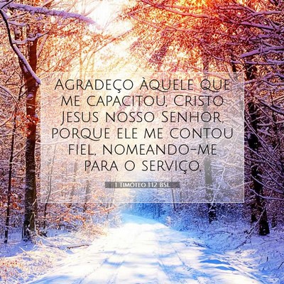 1 Timóteo 1:12 BSL Imagem do Versículo Bíblico