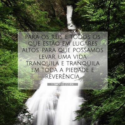 1 Timóteo 2:2 BSL Imagem do Versículo Bíblico