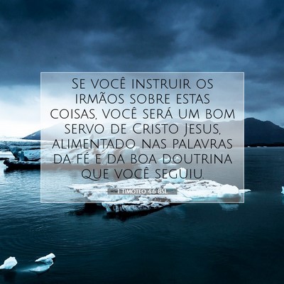 1 Timóteo 4:6 BSL Imagem do Versículo Bíblico