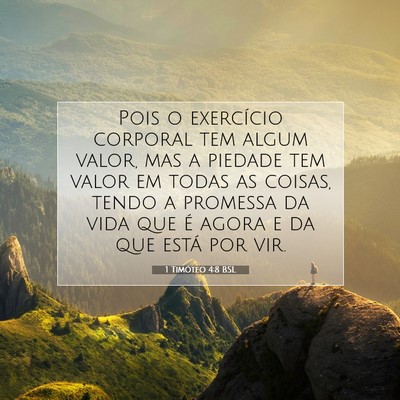 1 Timóteo 4:8 BSL Imagem do Versículo Bíblico