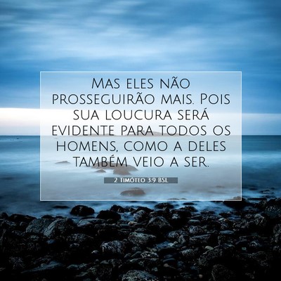 2 Timóteo 3:9 BSL Imagem do Versículo Bíblico