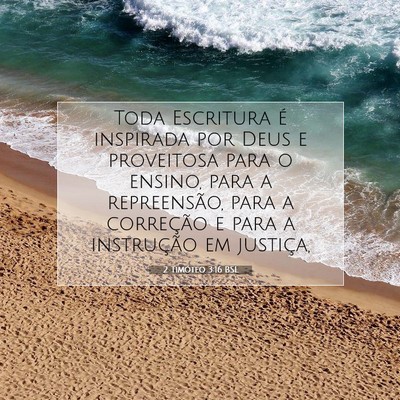 2 Timóteo 3:16 BSL Imagem do Versículo Bíblico