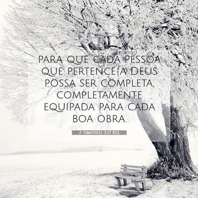 2 Timóteo 3:17 BSL Imagem do Versículo Bíblico