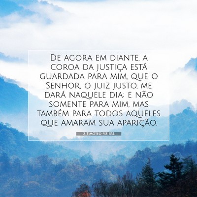 2 Timóteo 4:8 BSL Imagem do Versículo Bíblico