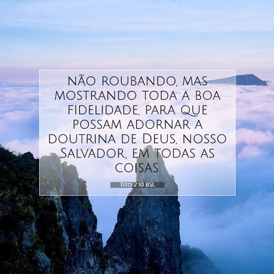 Tito 2:10 BSL Imagem do Versículo Bíblico
