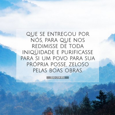 Tito 2:14 BSL Imagem do Versículo Bíblico