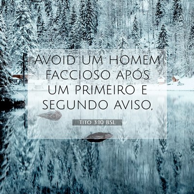 Tito 3:10 BSL Imagem do Versículo Bíblico