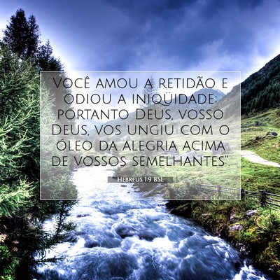 Hebreus 1:9 Versículo Bíblico Explicado