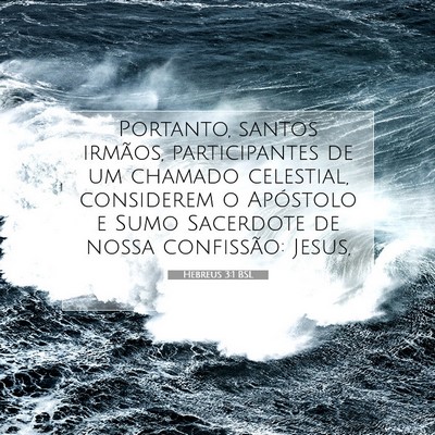 Hebreus 3:1 BSL Imagem do Versículo Bíblico