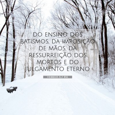 Hebreus 6:2 BSL Imagem do Versículo Bíblico