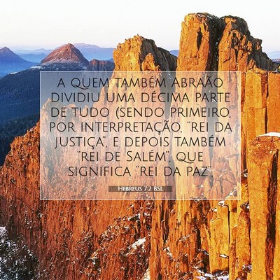 Hebreus 7:2 BSL Imagem do Versículo Bíblico