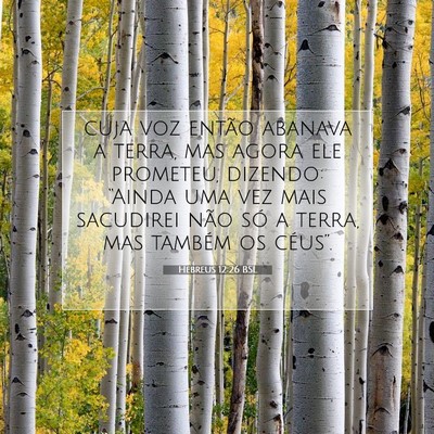 Hebreus 12:26 BSL Imagem do Versículo Bíblico