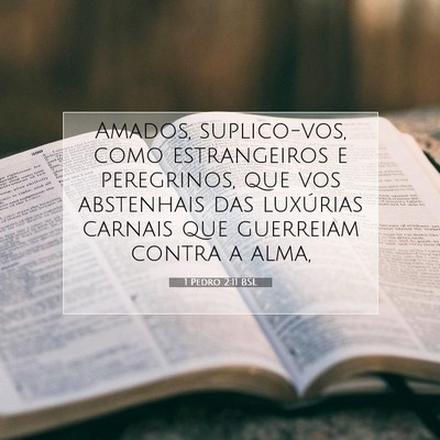 1 Pedro 2:11 BSL Imagem do Versículo Bíblico