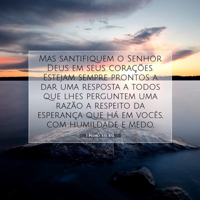 1 Pedro 3:15 BSL Imagem do Versículo Bíblico