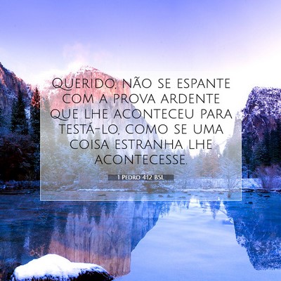 1 Pedro 4:12 BSL Imagem do Versículo Bíblico