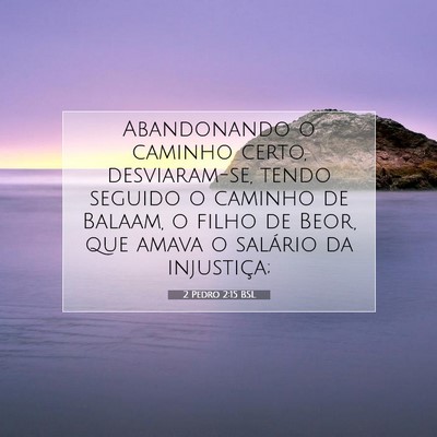 2 Pedro 2:15 Versículo Bíblico Explicado