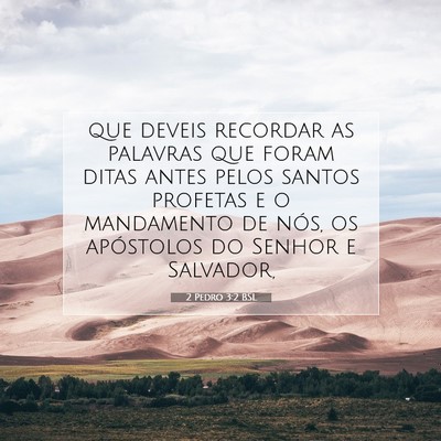 2 Pedro 3:2 Versículo Bíblico Explicado