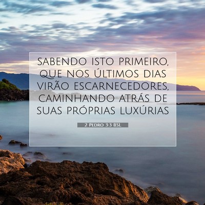 2 Pedro 3:3 BSL Imagem do Versículo Bíblico