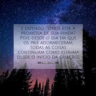 2 Pedro 3:4 BSL Imagem do Versículo Bíblico