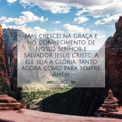 2 Pedro 3:18 BSL Imagem do Versículo Bíblico