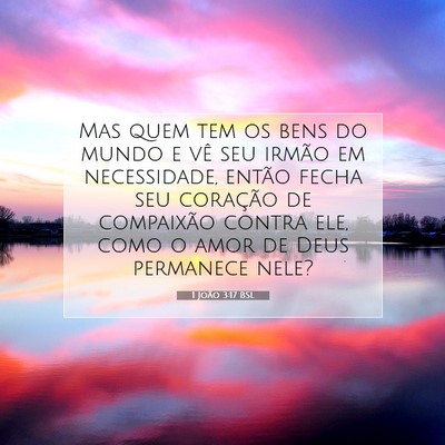 1 João 3:17 BSL Imagem do Versículo Bíblico