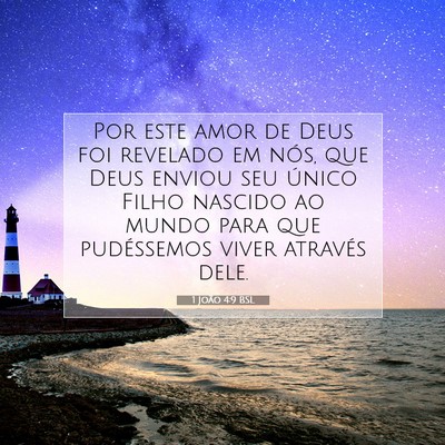 1 João 4:9 BSL Imagem do Versículo Bíblico