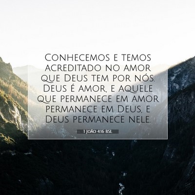 1 João 4:16 BSL Imagem do Versículo Bíblico