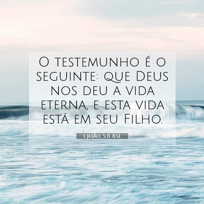 1 João 5:11 BSL Imagem do Versículo Bíblico