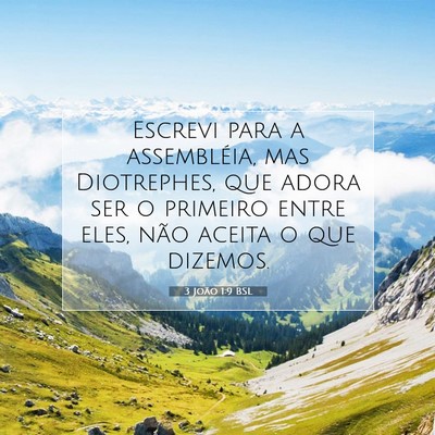 3 João 1:9 Versículo Bíblico Explicado