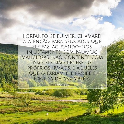 3 João 1:10 Versículo Bíblico Explicado