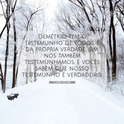 3 João 1:12 Versículo Bíblico Explicado