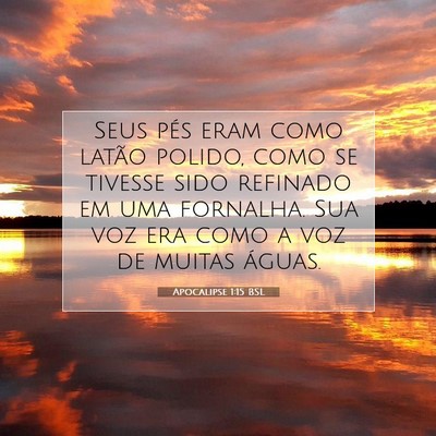 Apocalipse 1:15 Versículo Bíblico Explicado