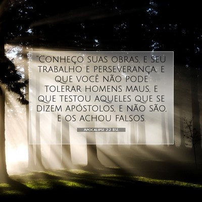 Apocalipse 2:2 BSL Imagem do Versículo Bíblico