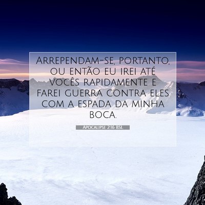 Apocalipse 2:16 Versículo Bíblico Explicado