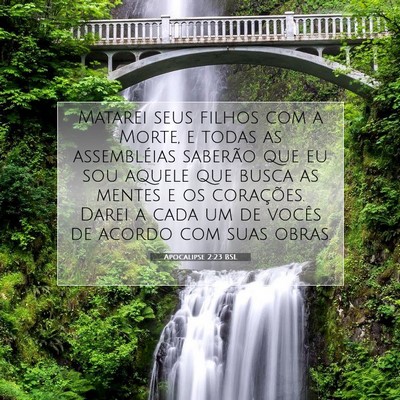 Apocalipse 2:23 BSL Imagem do Versículo Bíblico