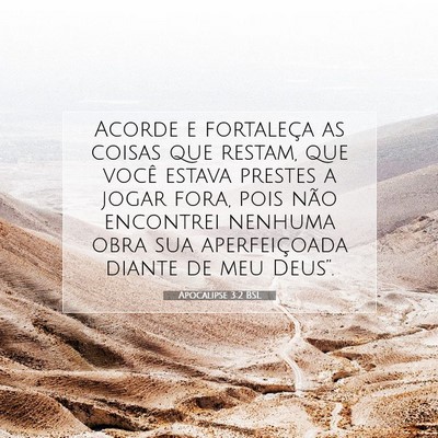 Apocalipse 3:2 Versículo Bíblico Explicado