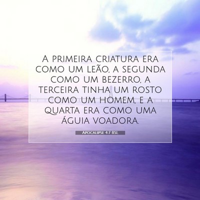 Apocalipse 4:7 Versículo Bíblico Explicado